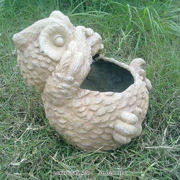 14“ Animal Planter Owl  P101